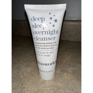 This Works Deep Sleep Overnight Brightening Face‎ Wash Cleanser 100ml 3.3 oz